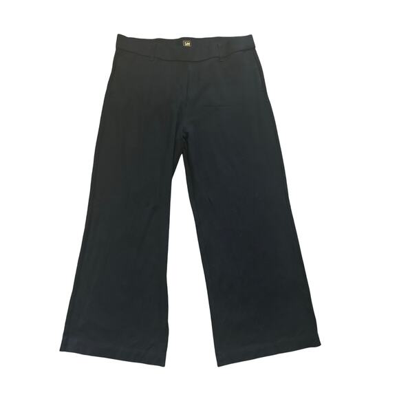 Lee Women's Regular Fit Comfort Waist Straight Knit Pant Midrise Black 20M - Picture 1 of 9
